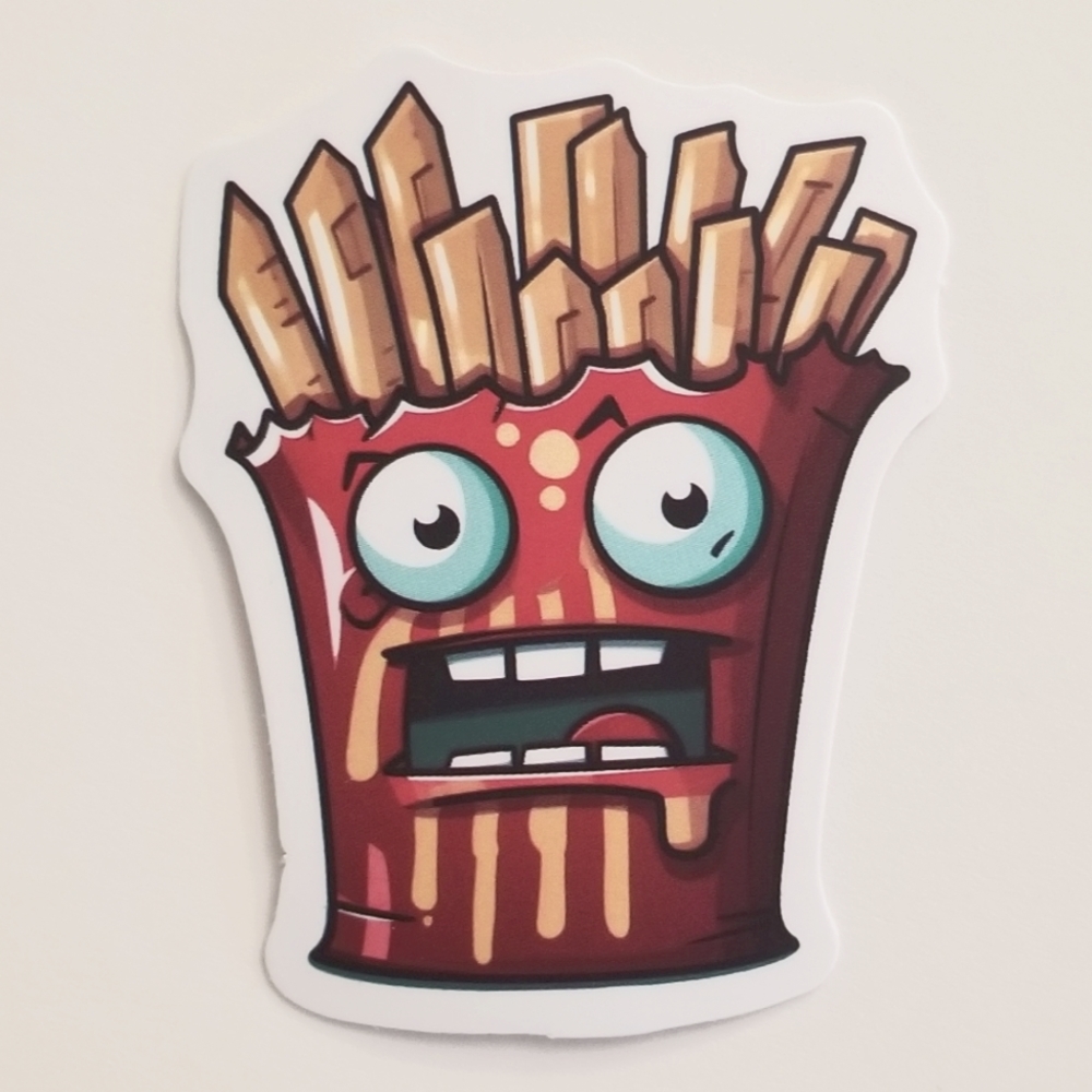 10/$10 French Fry Monster Sticker